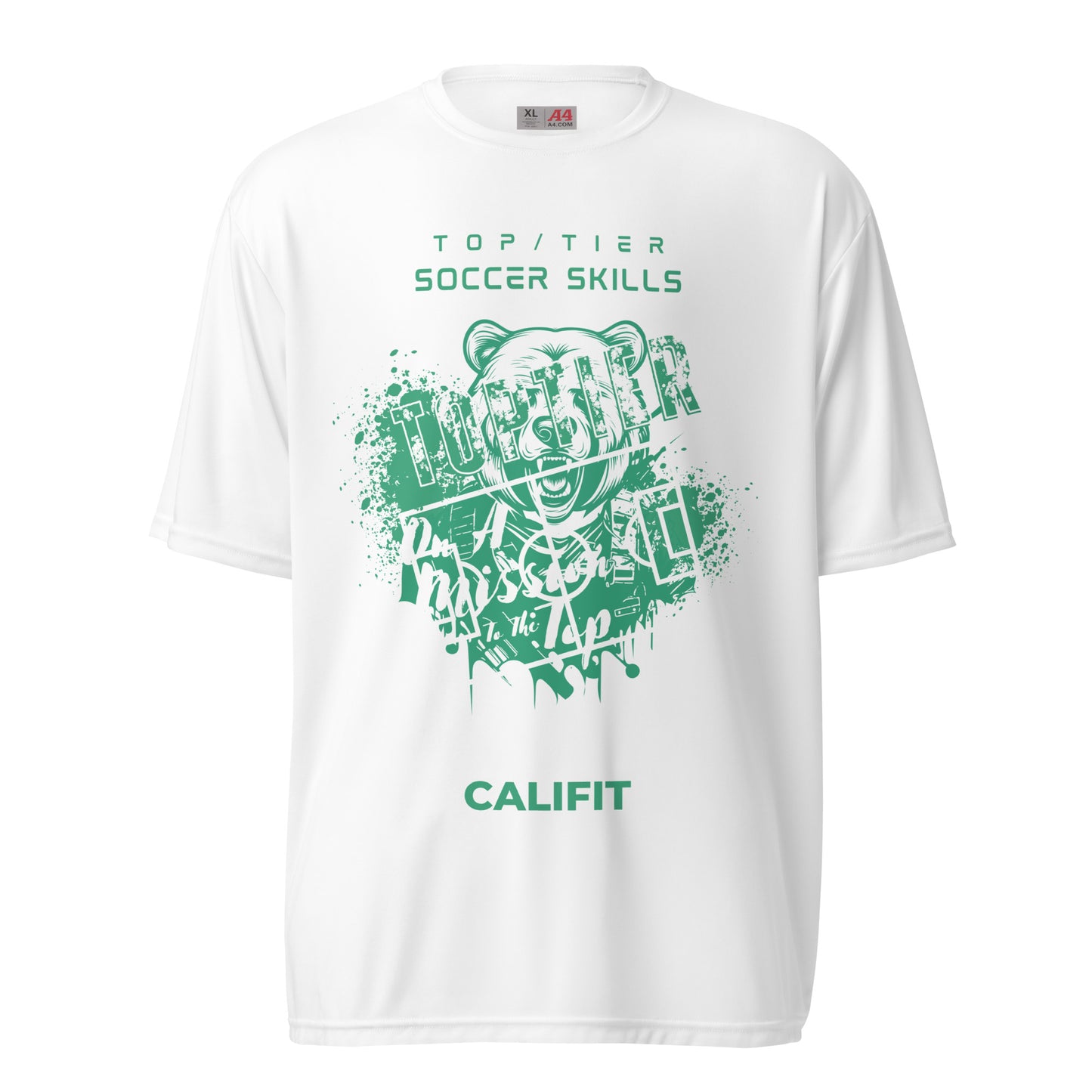 TopTIer SS Graphic Mission to the top performance crew neck t-shirt