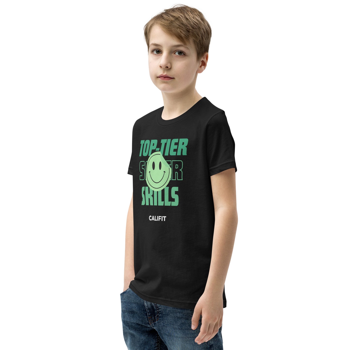 Youth TopTier SS Green Sticker T-Shirt