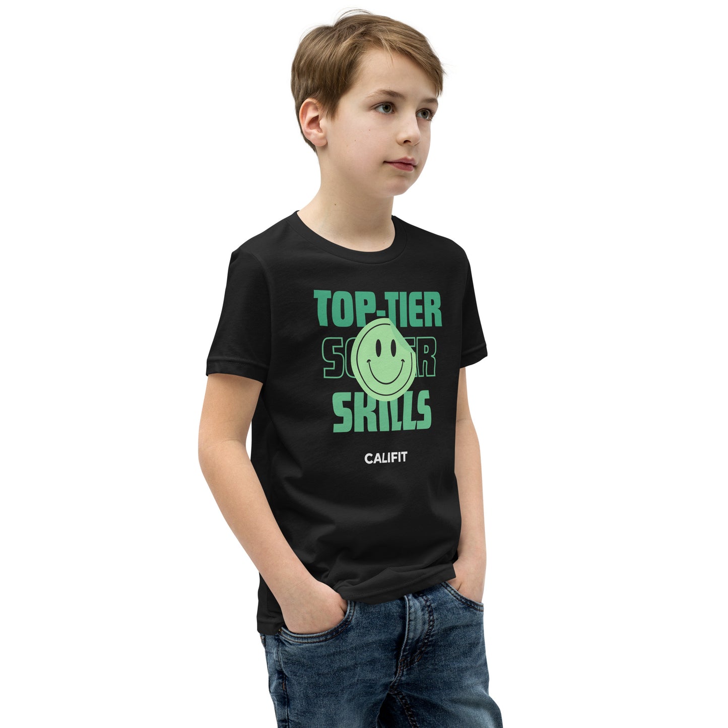 Youth TopTier SS Green Sticker T-Shirt